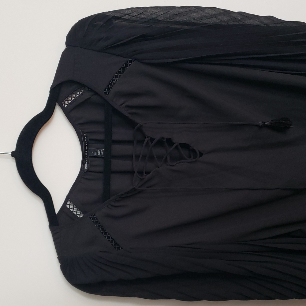 White House Black Market Blouse, size 4, color black